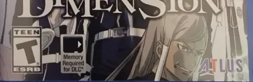 Lost Dimension, the ESRB box on its front