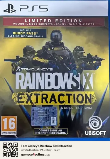 Tom Clancy's Rainbow Six Extraction PlayStation 5, Italy box front