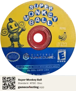 Super Monkey Ball Nintendo GameCube, NTSC disc