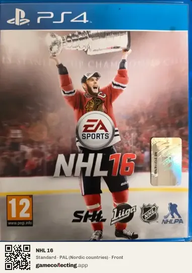 NHL 16 PlayStation 4, Nordic countries box front