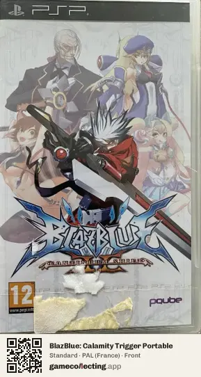 BlazBlue: Calamity Trigger Portable PlayStation Portable, France box front