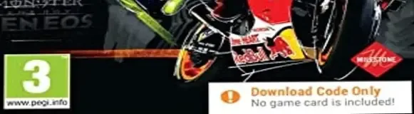 MotoGP 20, the PEGI square on its front