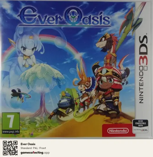 Ever Oasis Nintendo 3DS, PAL box front