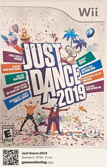 Just Dance 2019 Nintendo Wii, NTSC box front