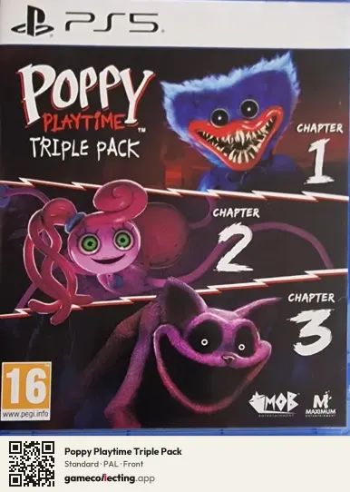 Poppy Playtime Triple Pack PlayStation 5, PAL box front