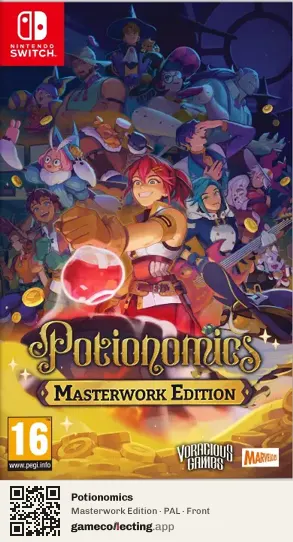 Potionomics Nintendo Switch, PAL box front