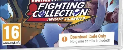Marvel vs. Capcom Fighting Collection: Arcade Classics, the PEGI square on its front