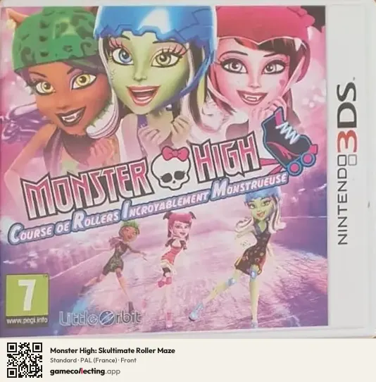 Monster High: Skultimate Roller Maze Nintendo 3DS, France box front
