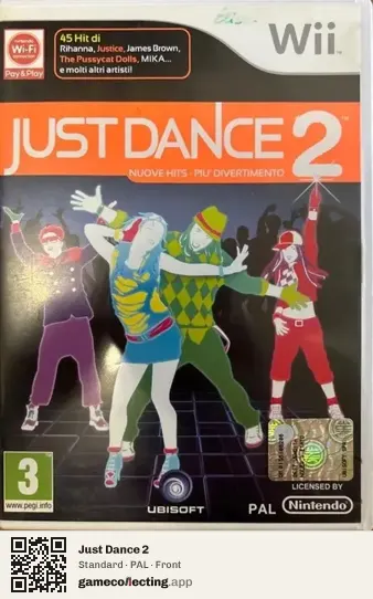 Just Dance 2 Nintendo Wii, PAL box front