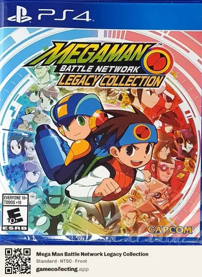Mega Man Battle Network Legacy Collection PlayStation 4, NTSC box front