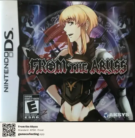 From the Abyss Nintendo DS, NTSC box front