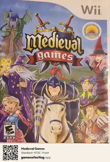 Medieval Games Nintendo Wii, NTSC box front
