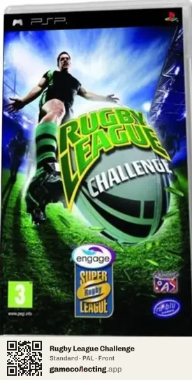 Rugby League Challenge PlayStation Portable, PAL box front