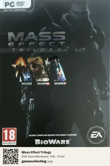 Mass Effect Trilogy Computer, PAL box front