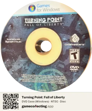 Turning Point: Fall of Liberty Computer, NTSC disc