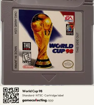 World Cup 98 Game Boy, NTSC cartridge label