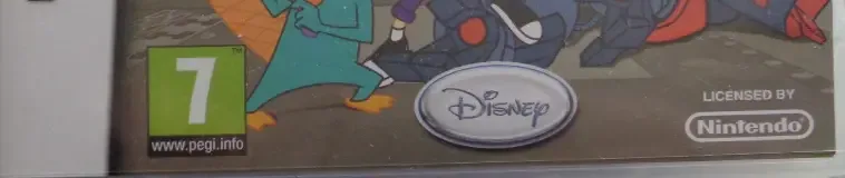 Phineas and Ferb: Across the 2nd Dimension, the PEGI square on its front