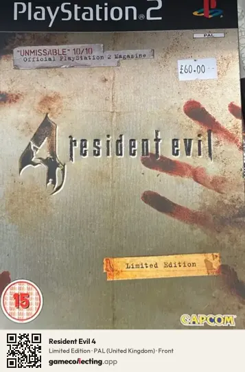 Resident Evil 4 PlayStation 2, United Kingdom box front