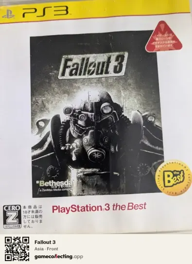 Fallout 3 PlayStation 3, Asia box front