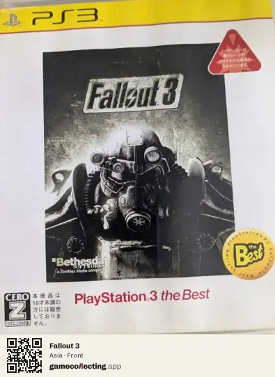 Fallout 3 PlayStation 3, Asia box front