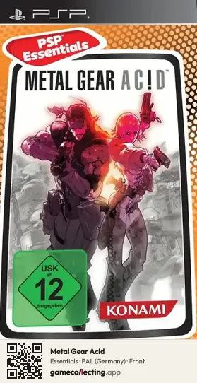 Metal Gear Acid PlayStation Portable, Germany box front