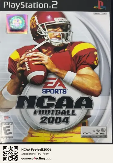 NCAA Football 2004 PlayStation 2, NTSC box front
