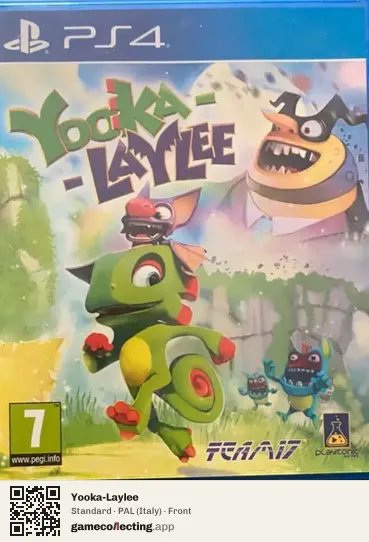 Yooka-Laylee PlayStation 4, Italy box front