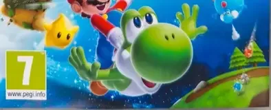 Super Mario Galaxy + Super Mario Galaxy 2, the PEGI square on its front