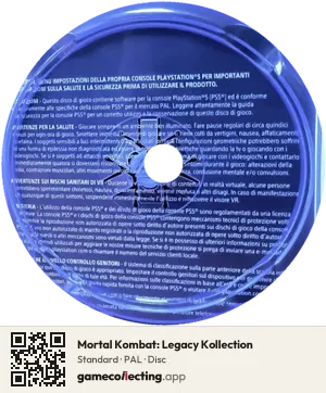 Mortal Kombat: Legacy Kollection PlayStation 5, PAL disc