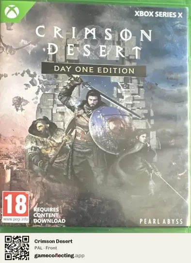 Crimson Desert Xbox Series X, PAL box front