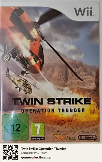 Twin Strike: Operation Thunder Nintendo Wii, PAL box front