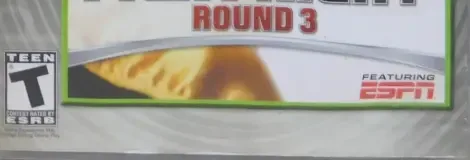 Fight Night Round 3, the ESRB box on its front
