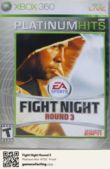 Fight Night Round 3 Xbox 360, NTSC box front