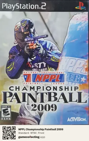 NPPL Championship Paintball 2009 PlayStation 2, NTSC box front