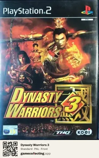 Dynasty Warriors 3 PlayStation 2, PAL box front