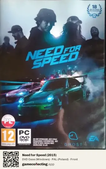 Need for Speed (2015) Computer, Poland box front