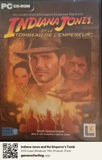 Indiana Jones and the Emperor's Tomb Computer, France box front
