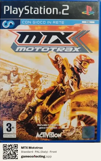 MTX Mototrax PlayStation 2, Italy box front