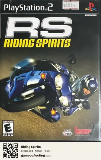 Riding Spirits PlayStation 2, NTSC box front