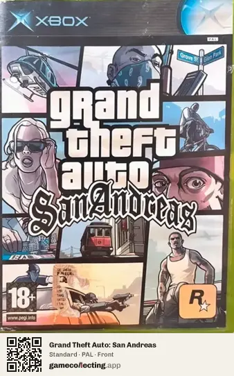 Grand Theft Auto: San Andreas Xbox, PAL box front
