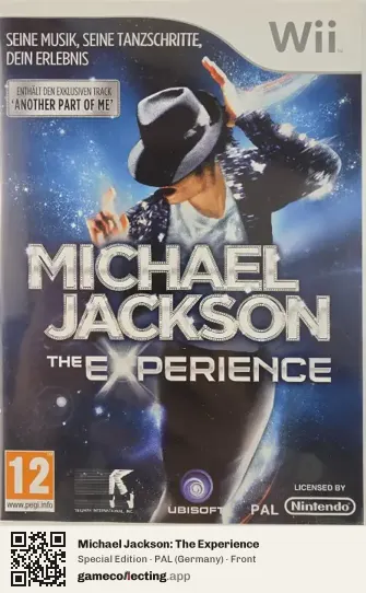 Michael Jackson: The Experience Nintendo Wii, Germany box front