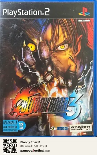 Bloody Roar 3 PlayStation 2, PAL box front