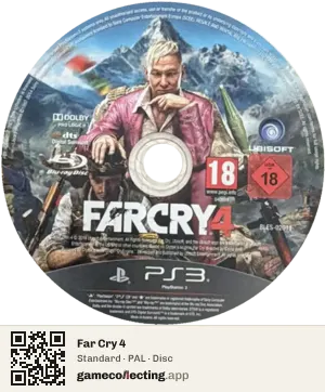 Far Cry 4 PlayStation 3, PAL disc