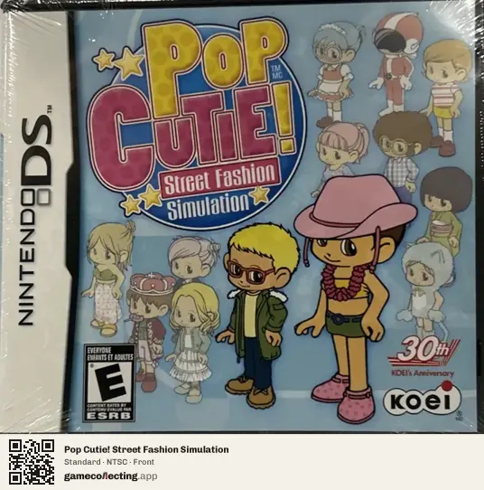 Pop Cutie! Street Fashion Simulation Nintendo DS, NTSC box front