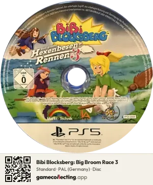 Bibi Blocksberg: Big Broom Race 3 PlayStation 4, PAL disc