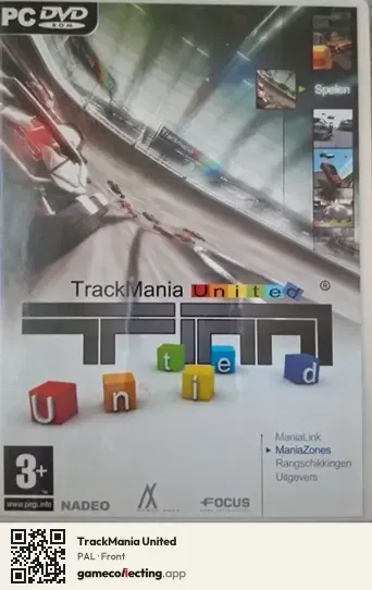 TrackMania United Computer, PAL box front