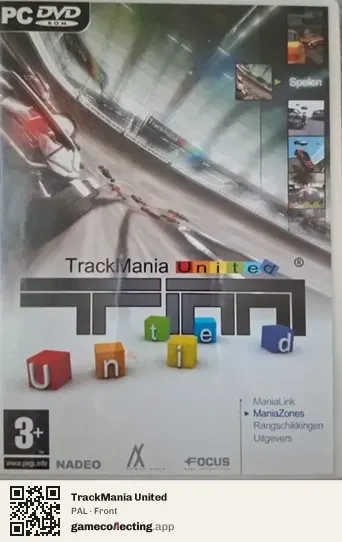 TrackMania United Computer, PAL box front