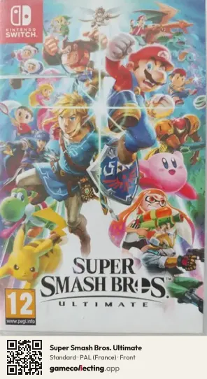 Super Smash Bros. Ultimate Nintendo Switch, France box front