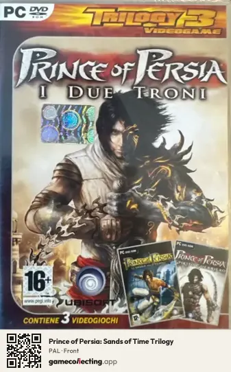 Prince of Persia: Sands of Time Trilogy Computer, PAL box front