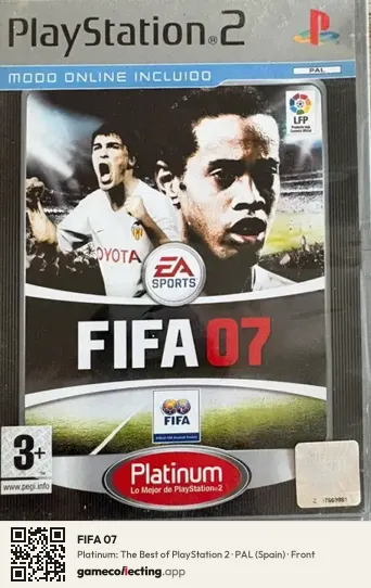 FIFA 07 PlayStation 2, Spain box front
